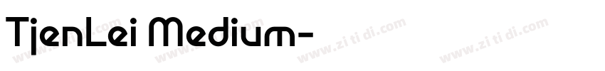 TjenLei Medium字体转换